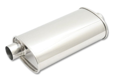 Vibrant StreetPower Oval Muffler 3.50in Inlet/Outlet (Offset-Center) Vibrant Muffler  AXOPROS
