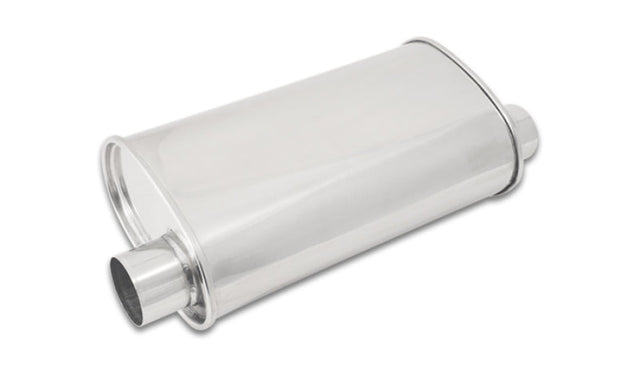 Vibrant StreetPower Oval Muffler 5in x 9in x 15in - 2.5in inlet/outlet (Offset-Offset Same Side) Vibrant Muffler  AXOPROS