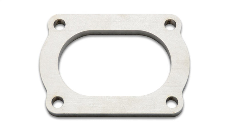 Vibrant T304 SS 4 Bolt Flange for 3in O.D. Oval tubing Vibrant Flanges  AXOPROS