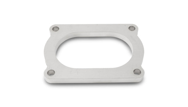 Vibrant T304 SS 4 Bolt Flange for 3in O.D. Oval tubing Vibrant Flanges  AXOPROS