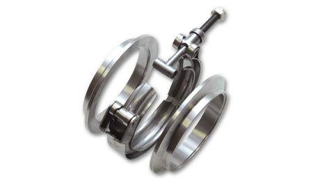 Vibrant T304 SS V-Band Flange Assembly for 1.75in O.D. Tubing incl 2 V-Band flanges & 1 V-Band Clamp Vibrant Flanges  AXOPROS