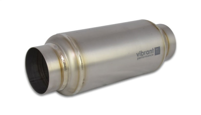 Vibrant Titanium Resonator 2.5in. Inlet / 2.5in. Outlet x 12in. Long Vibrant Resonators  AXOPROS