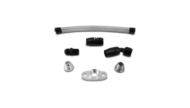 Vibrant Univ Oil Drain Kit incl 12in Teflon lined S.S. hose Fitting Vibrant Oil Line Kits  AXOPROS