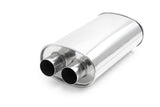 Vibrant Universal Streetpower 2.5in Stainless Steel Dual In-Out Oval Muffler Vibrant Muffler  AXOPROS