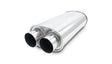 Vibrant Universal Streetpower 2.5in Stainless Steel Dual In-Out Oval Muffler Vibrant Muffler  AXOPROS