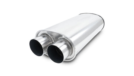 Vibrant Universal Streetpower 2.5in Stainless Steel Dual In-Out Oval Muffler Vibrant Muffler  AXOPROS