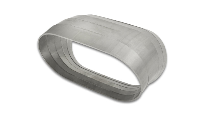 Vibrant Vertical 304 SS Nominal 3 in. Oval / 3.10 in. Centerline Radius, 9 degree per cut -Set of 5 Vibrant Steel Tubing  AXOPROS