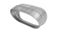 Vibrant Vertical 304 SS Oval Pie Cuts 3.5in OD Tight 45 Degree Elbow Vibrant Steel Tubing  AXOPROS