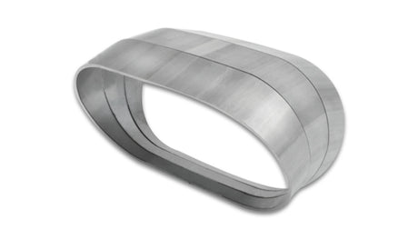 Vibrant Vertical 304 SS Oval Pie Cuts 3.5in OD Tight 45 Degree Elbow Vibrant Steel Tubing  AXOPROS