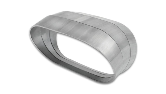Vibrant Vertical 304 SS Oval Pie Cuts 4.0in OD Tight 45 Degree Elbow Vibrant Steel Tubing  AXOPROS