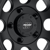 Vintage Matte Black 16x8 5x4.5 4BS Offset -12mm Cap P/N 8327041 Pro Comp Wheel  AXOPROS