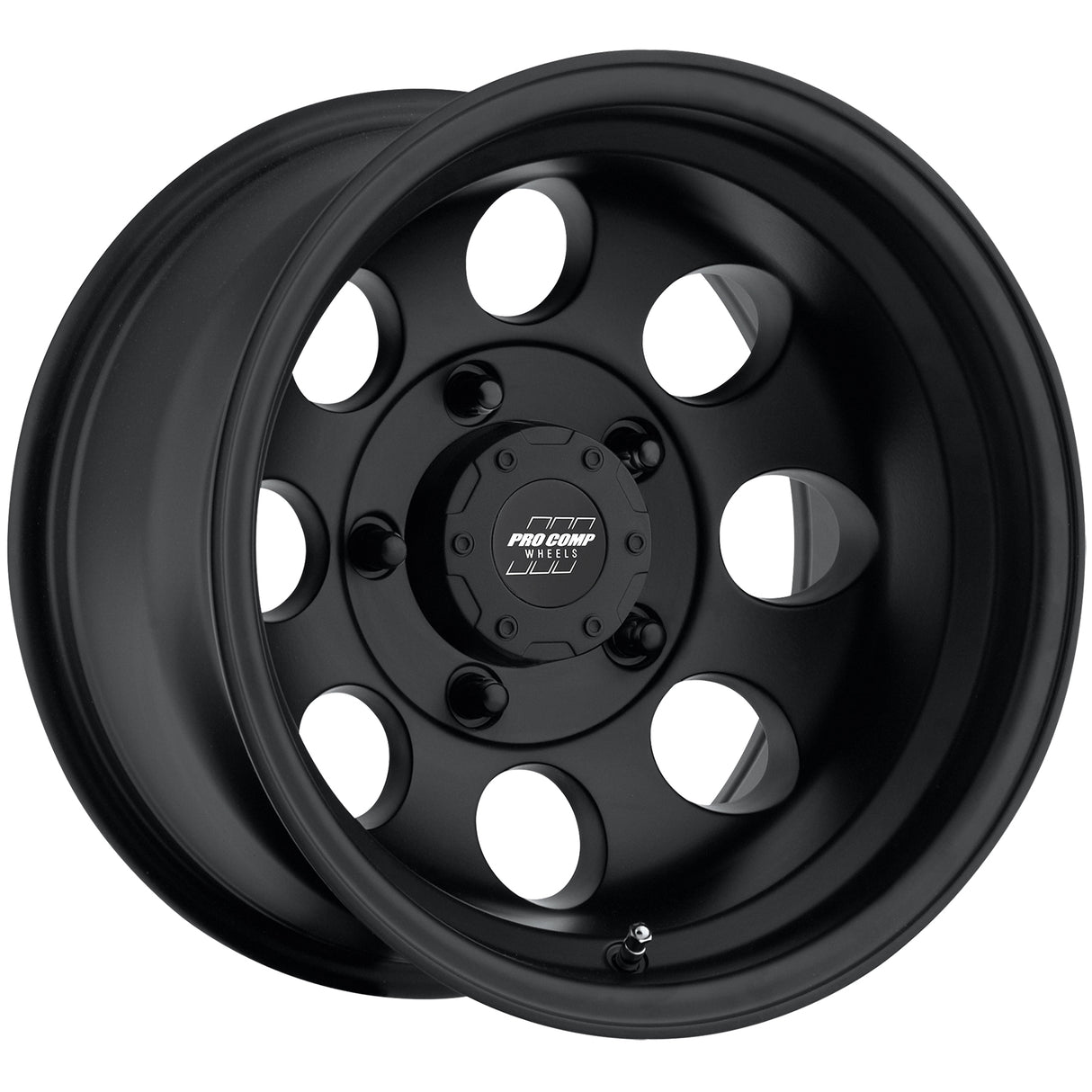 Vintage Matte Black 16x8 5x4.5 4BS Offset -12mm Cap P/N 8327041 Pro Comp Wheel  AXOPROS