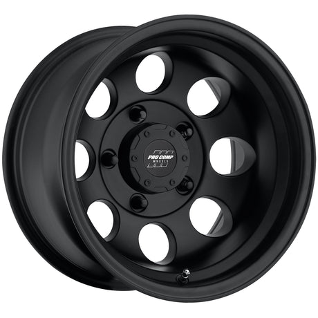 Vintage Matte Black 16x8 5x5 4BS Offset -12mm Cap P/N 8327041 Pro Comp Wheel  AXOPROS