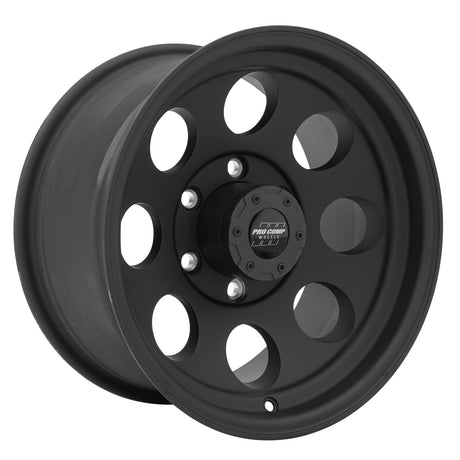 Vintage Matte Black 16x8 6x5.5 4BS Offset -12mm Cap P/N 8425041 Pro Comp Wheel  AXOPROS