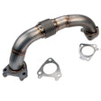 Wehrli 01-16 Chevrolet 6.6L Duramax 2in Stainless Driver Side Up Pipe w/Gaskets (Single/Twin Turbo) Wehrli Connecting Pipes  AXOPROS