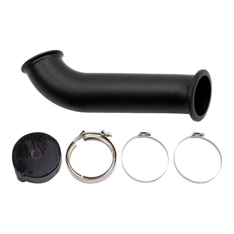 Wehrli 04.5-07 Dodge Ram Cummins 4in Down Pipe - w/High Mount S400 Turbo & 2nd Gen Manifold Wehrli Downpipes  AXOPROS
