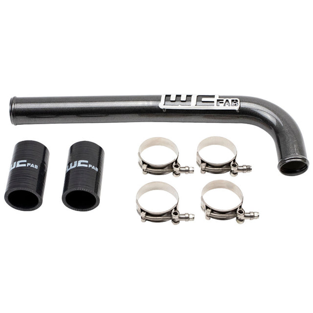 Wehrli 10-18 Dodge 6.7L Cummins (Non 13-15 w/Dual Rads/Twin CP3) Upper Coolant Pipe - Gloss Black Wehrli Radiator Hoses  AXOPROS