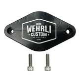 Wehrli 11-16 Chevrolet 6.6L LML Duramax Turbo Resonator Billet Block Off Plate Wehrli Block Off Plates  AXOPROS