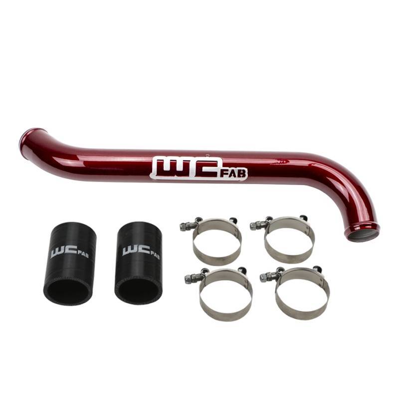 Wehrli 11-16 Chevrolet 6.6L LML Duramax Upper Coolant Pipe - Gloss White Wehrli Radiator Hoses  AXOPROS