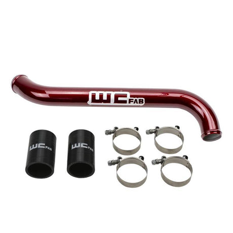 Wehrli 11-16 Chevrolet 6.6L LML Duramax Upper Coolant Pipe - Gloss White Wehrli Radiator Hoses  AXOPROS