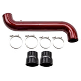 Wehrli 11-16 Duramax LML Passenger Side 3.5 in. Intercooler Pipe - Gloss Black Wehrli Intercooler Pipe Kits  AXOPROS