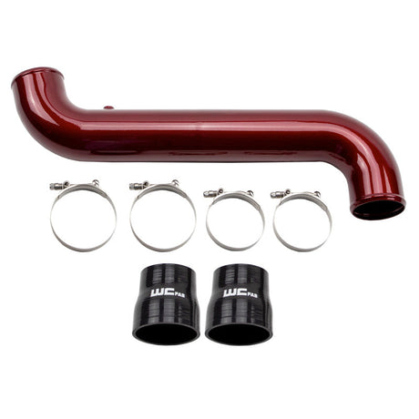 Wehrli 11-16 Duramax LML Passenger Side 3.5 in. Intercooler Pipe - Gloss Black Wehrli Intercooler Pipe Kits  AXOPROS