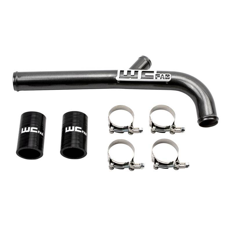 Wehrli 13-15 Dodge Cummins 6.7L w/Dual Radiator Upper Coolant Pipe - Bengal Red Wehrli Radiator Hoses  AXOPROS