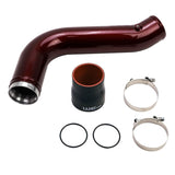 Wehrli 17-19 Chevrolet 6.6L L5P Duramax Passenger Side 3.5in Intercooler Pipe - Gloss Black Wehrli Intercooler Pipe Kits  AXOPROS