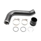 Wehrli 17-19 Chevrolet 6.6L L5P Duramax Passenger Side 3.5in Intercooler Pipe - Gloss Black Wehrli Intercooler Pipe Kits  AXOPROS