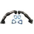 Wehrli 17-24 Chevrolet 6.6L L5P Duramax 2in Stainless Up Pipe Kit w/Gaskets Wehrli Connecting Pipes  AXOPROS
