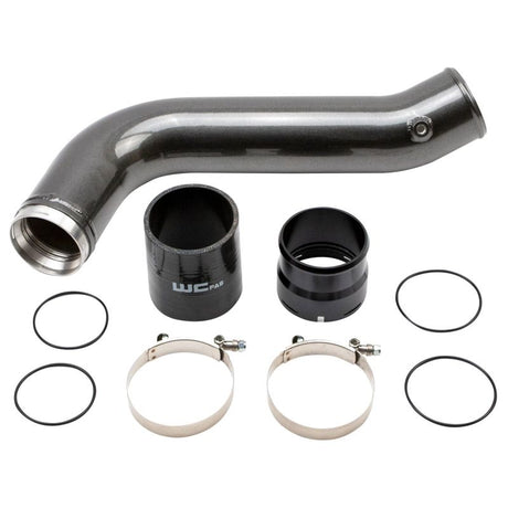 Wehrli 20-24 Chevrolet 6.6L L5P Duramax Passenger Side 3.5in Intercooler Pipe - Gloss Black Wehrli Intercooler Pipe Kits  AXOPROS