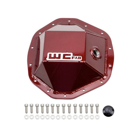 Wehrli 20-24 GM Duramax - 19-23 Ram HD Rear Differential Cover - Red Wehrli Diff Covers  AXOPROS