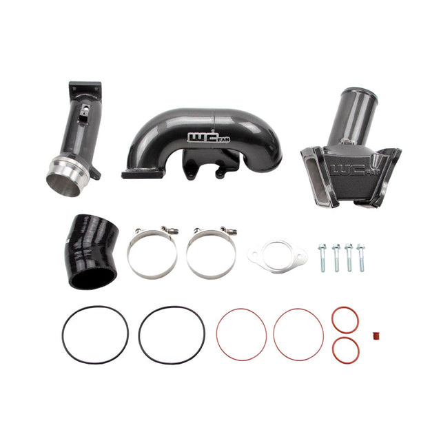 Wehrli 2006-2007 LBZ Duramax High Flow 3in Y-Bridge Kit- Gloss Black Wehrli Intake Elbows  AXOPROS