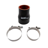 Wehrli 2.375in x 3in ID Straight Reducer 4.5in Long Silicone Boot and Clamp Kit Wehrli Clamps  AXOPROS