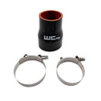 Wehrli 2.375in x 3in ID Straight Reducer 4.5in Long Silicone Boot and Clamp Kit Wehrli Clamps  AXOPROS