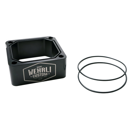 Wehrli 98.5-07 Dodge 5.9L Cummins Billet Intake Spacer Kit - Black Anodized & Engraved Finish Wehrli Block Off Plates  AXOPROS