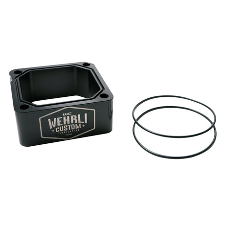 Wehrli 98.5-07 Dodge 5.9L Cummins Billet Intake Spacer Kit - Black Anodized & Engraved Finish Wehrli Block Off Plates  AXOPROS