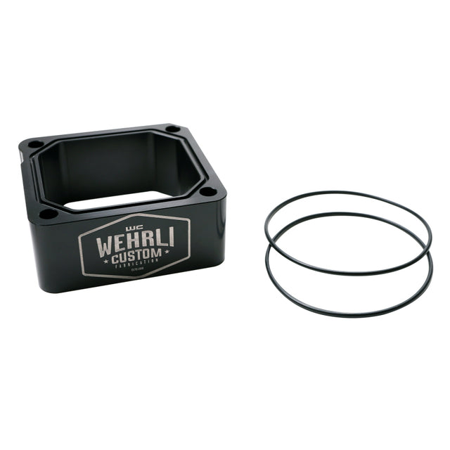 Wehrli 98.5-07 Dodge 5.9L Cummins Billet Intake Spacer Kit - Black Anodized & Engraved Finish Wehrli Block Off Plates  AXOPROS