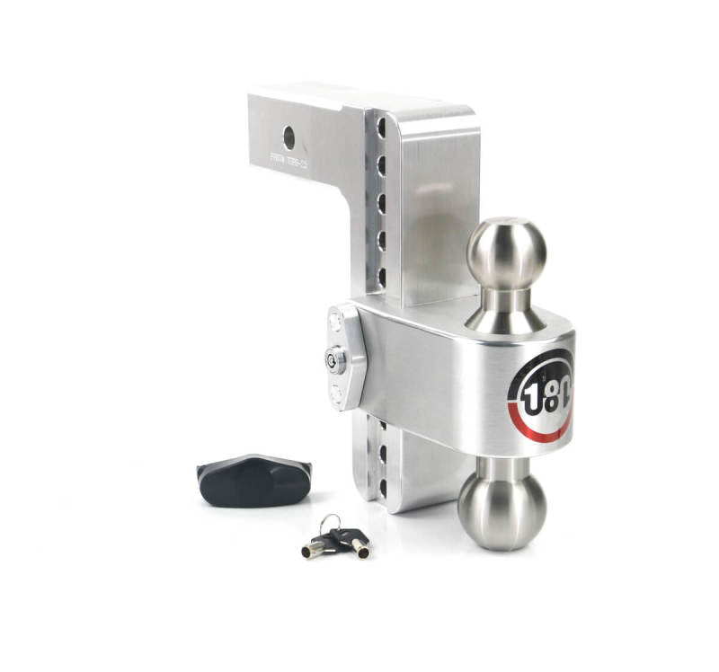 Weigh Safe 180 Hitch 8in Drop Hitch & 2.5in Shank (10K/18.5K GTWR) - Aluminum Weigh Safe Hitch Ball Mounts  AXOPROS