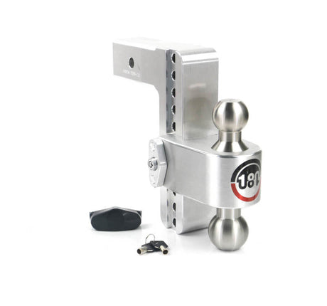 Weigh Safe 180 Hitch 8in Drop Hitch & 2.5in Shank (10K/18.5K GTWR) - Aluminum Weigh Safe Hitch Ball Mounts  AXOPROS