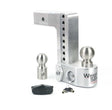 Weigh Safe 8in Drop Hitch w/Built-in Scale & 2.5in Shank (10K/18.5K GTWR) - Aluminum Weigh Safe Hitch Ball Mounts  AXOPROS