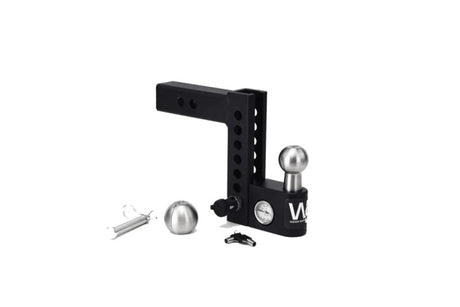 Weigh Safe Aero Hitch 6in Drop Hitch & 2in Shank (10K/12.5K GTWR) - Steel Weigh Safe Hitch Ball Mounts  AXOPROS