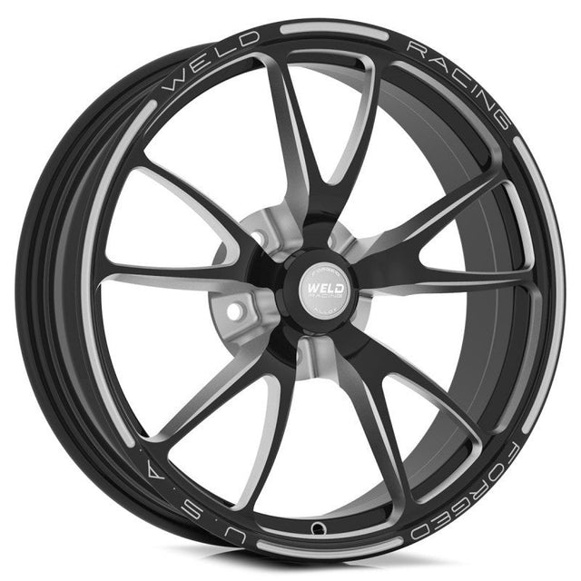 Weld Full Throttle 1-Piece 15x3.5 / Strange Spindle MT / 1.75in. BS Black Wheel - Non-Beadlock Weld Wheels - Forged  AXOPROS