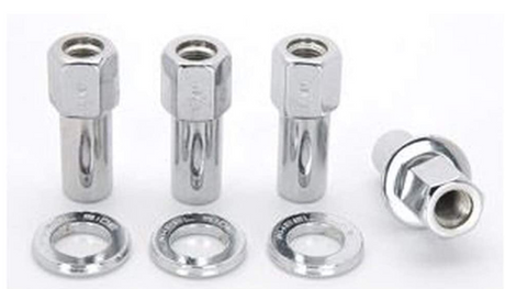 Weld Open End Lug Nuts w/ Centered Washers 1/2in. RH - 4pk. Weld Lug Nuts  AXOPROS