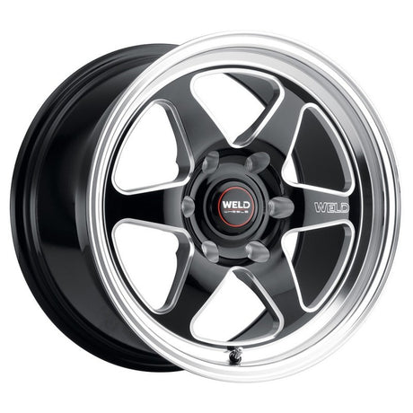 Weld S156 17x7 Ventura 6 Drag 6x139.7 ET00 BS4.00 Gloss BLK MIL DIA 106.1 Weld Wheels - Cast  AXOPROS