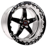 Weld S71 17x10 / 5x120mm BP / 7.2in. BS Black Wheel (High Pad) - Black Single Beadlock MT Weld Wheels - Forged  AXOPROS