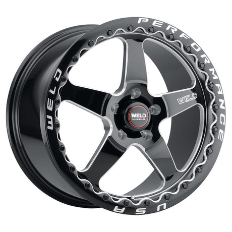 Weld S904 17x10 Ventura Bead Lock 5x120 ET42 BS7.15 Gloss BLK MIL DIA 78.1 Weld Wheels - Cast  AXOPROS