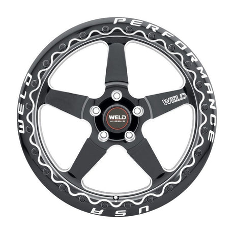 Weld S904 17x11 Ventura Beadlock 5x120.65 ET43 BS7.75 Gloss BLK MIL DIA 78.1 Weld Wheels - Cast  AXOPROS
