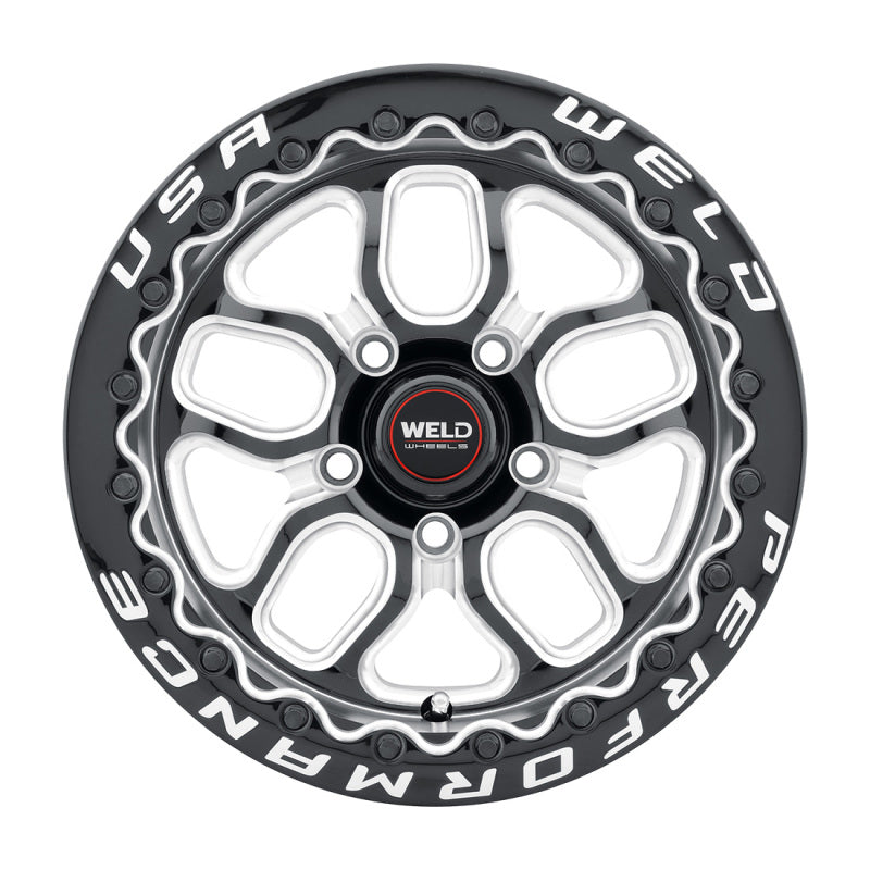 Weld S907 15X10 Laguna Beadlock 5X114.3 ET25 BS6.5 Gloss Black MIL Dia 78.1 Weld Wheels - Cast  AXOPROS