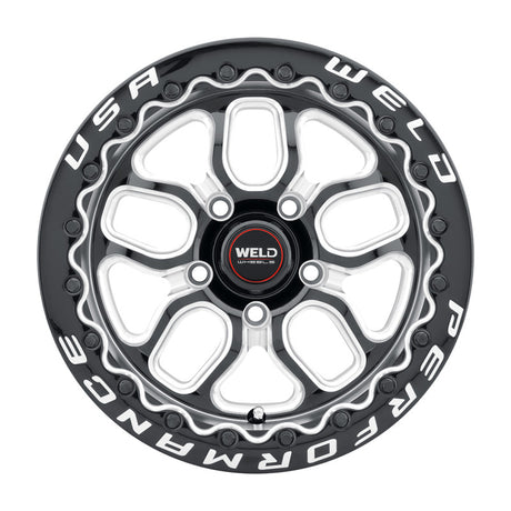 Weld S907 15X10 Laguna Beadlock 5X114.3 ET25 BS6.5 Gloss Black MIL Dia 78.1 Weld Wheels - Cast  AXOPROS